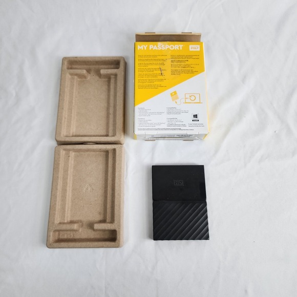 WD My Passport  1TB WDBYNN0010BBK Portable Hard Drive (HARD DRIVE ONLY) - Picture 2 of 11